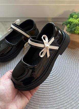 Туфлі дитячі чорні clibee для дівчинки,26,27,28,29,30,33,34,35,36