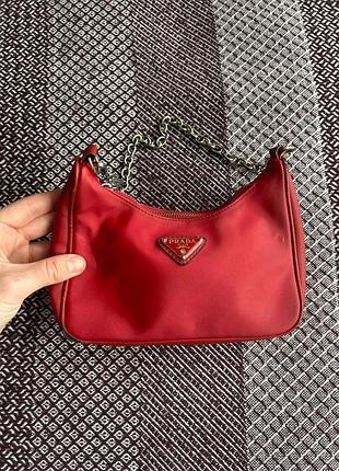 Prada сумка жіноча маленька багетка street style б у