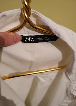 Біла сорочка zara  вкорочена 3