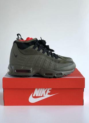 Кросівки nike air max 95 зимові чоловічі колір хакі7 фото