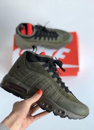 Кросівки nike air max 95 зимові чоловічі колір хакі6 фото