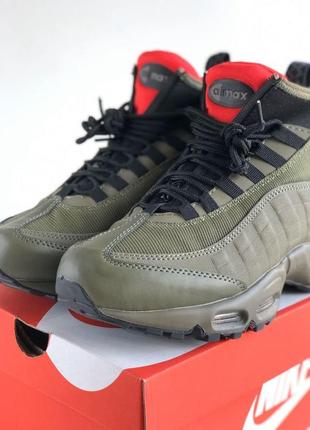 Кросівки nike air max 95 зимові чоловічі колір хакі4 фото