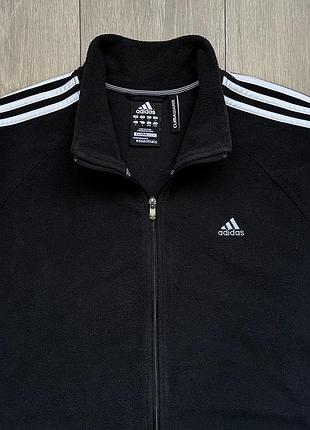 Вінтажна флісова кофта олімпійка adidas essentials 2