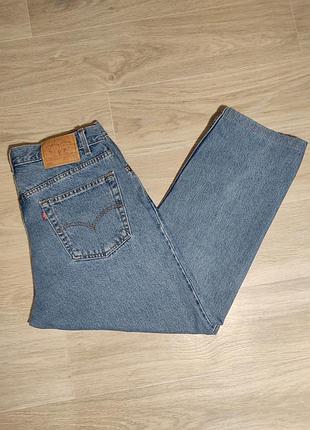 Джинсы мужские levi's (levis/левайс) regular fit 505 w36 l30, medium stonewash (голубые)