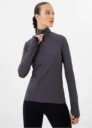 Спортивна кофта реглан usa pro half zip funnel neck charcoal