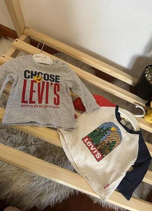 Набір лонгів від levi’s  розмір 0-3 місяців