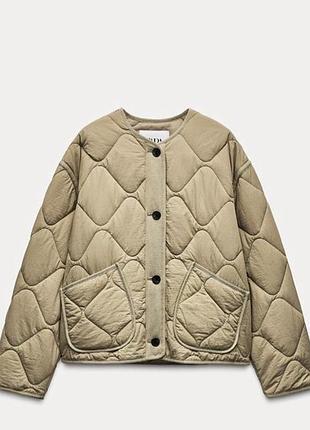 Стьогана куртка zara new демісезон