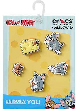 Набір джибітсів crocs jibbitz tom and jerry, 100% оригінал