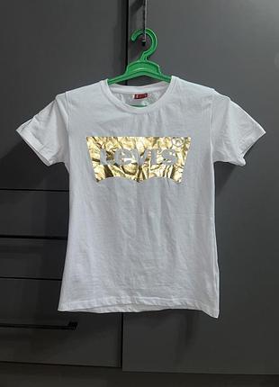 Футболка біла levi’s