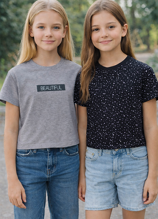 Набір футболок для підлітка дівчинки pepperts