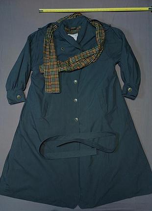 Плечи 50 см morcosia made in england size xxl плащ теплый темнозеленый цвет с шарфом и поясом