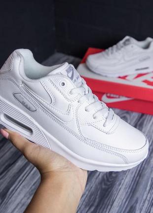 Женские кроссовки nike air max 90 white