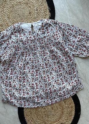 Сукня в квітковий принт муслін zara 1,5-2 роки