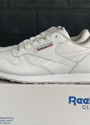 Reebok classic white 🆕 шикарные кроссовки 🆕 купить наложенный платёж3 фото