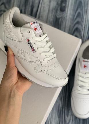 Reebok classic white 🆕 шикарные кроссовки 🆕 купить наложенный платёж5 фото