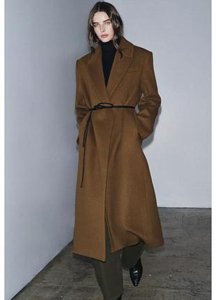 Пальто шерсть zara