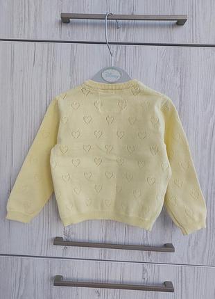 Кофта кардиган primark для девочки 9-12м 2