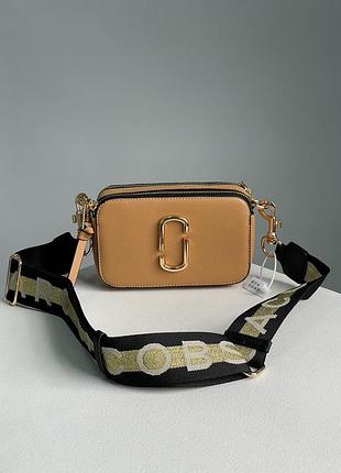 Трендова жіноча сумочка по типу marc jacobs the snapshot beige