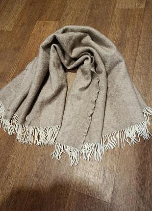 Шарф, палантин с китицями ,кашемир, cashmere, gobi