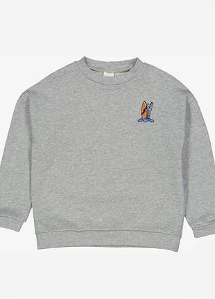 Свитшот, кофта на мальчика 5 лет (110 см), green cotton.