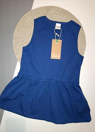 Футболка, майка, блуза на девочку 10 лет (140 см), green cotton.