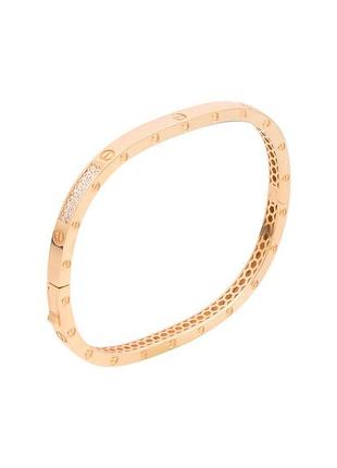 Золотой браслет с фианитами 0.36ct (18см размер) 676312391