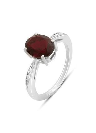 Серебряное кольцо с гранатом nano 2.34ct (17см размер) 671946444