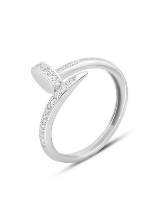 Золотое кольцо с фианитами 0.41ct (17/18 см размеры) 670323715