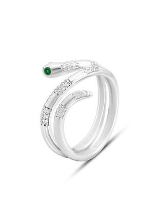 Серебряное кольцо с фианитами (18/18.5 см размеры) 670067509