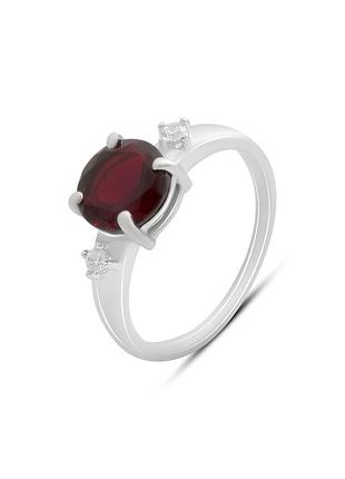 Серебряное кольцо с искусственным гранатом nano 1.655ct (17см размер) 660002158