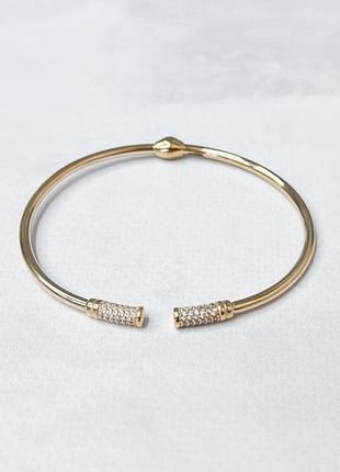 Золотой браслет с фианитами 0.96ct (18см размер) 214801201
