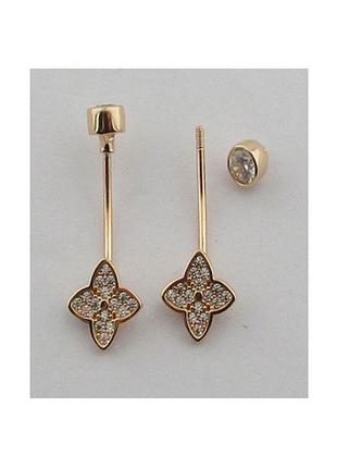 Серебряный пирсинг с фианитами 0.21ct (214576901)