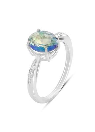 Серебряное кольцо с мистик топазом 1.823ct (17.5см размер) 2190219