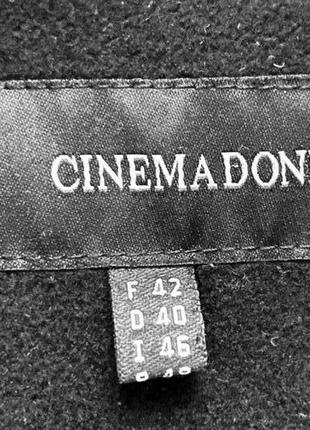 Вінтажне шикарне брендове чорне півпальта cinema donna3 фото