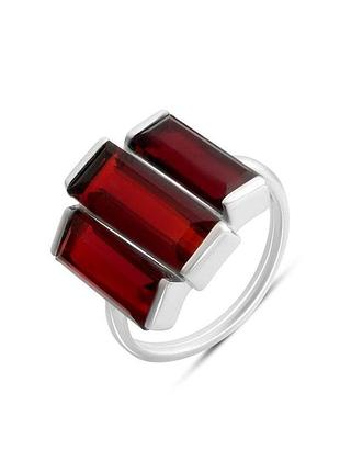 Серебряное кольцо с гранатом 6.2ct (18.5см размер) 2181569