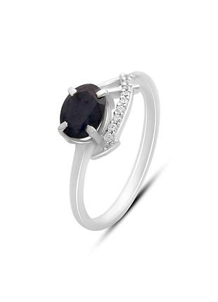 Серебряное кольцо с натуральным сапфиром 1.495ct (17см размер) 2170280
