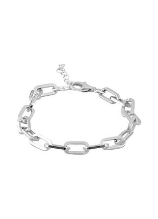 Серебряный браслет без камней (17-20см размер) 2126065