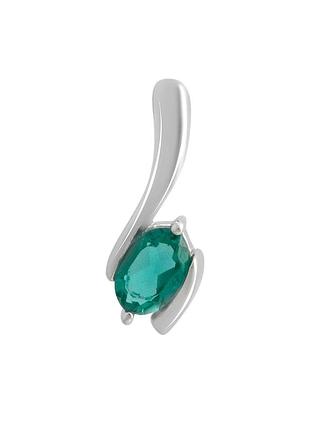 Срібна підвіска з аквамарином nano 0.383ct (2140191)