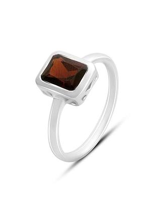 Срібне кільце з натуральним гранатом 1.942ct (18 см розмір) 2171492