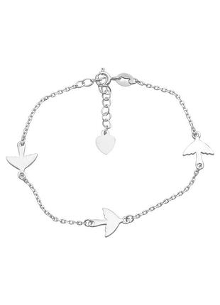 Серебряный браслет без камней (17-20см размер) 2183877