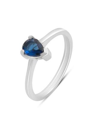 Серебряное кольцо с сапфиром nano 0.517ct (17/18 см размеры) 2195108