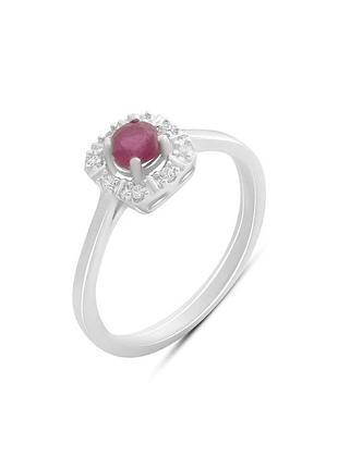 Серебряное кольцо с рубином 0.533ct (17.5см размер) 2187851
