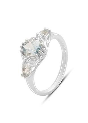 Серебряное кольцо с топазом 2.048ct (18см размер) 2188278