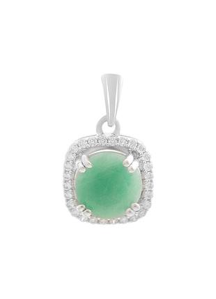Серебряная подвеска с изумрудом 2.218ct (2194118)