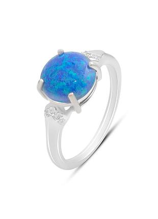 Срібне кільце з опалом 1.668ct (17/18.5 см розміри) 2195726