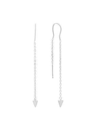 Срібні сережки без каменів (2198468)