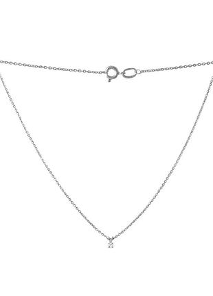 Золотое колье с натуральными бриллиантом 0.06ct (400/450 мм размеры) 660001335