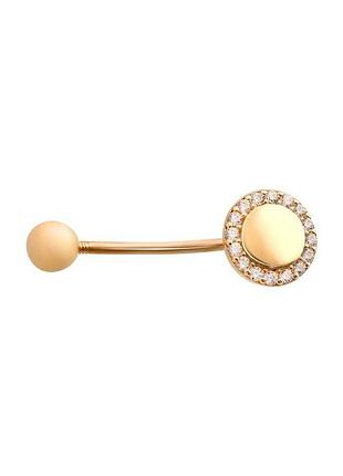 Серебряный пирсинг с фианитами 0.15ct (214624701)