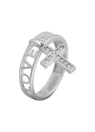 Золотое кольцо с фианитами 0.5ct (17см размер) 213741202
