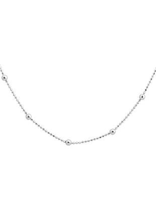 Серебряное колье без камней (400-450/450-500/500 мм размеры) 2145783